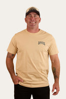 Ringers Western Mens Do No Harm Take No Bull Loose Fit T Shirt - Dark Sand