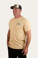 Ringers Western Mens Do No Harm Take No Bull Loose Fit T Shirt - Dark Sand