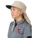 Uveto Tammin Hat with Flap (Medium/Large) - Stone