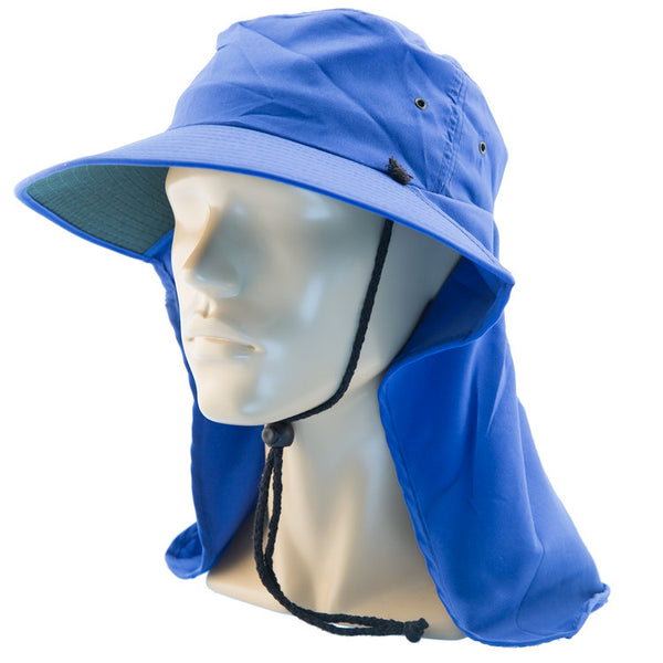 Uveto Tammin Hat with Flap (Large/X-Large) - Royal Blue