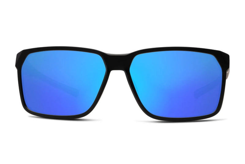 Liive Vision Tazer Sunglasses - Matt Black Frame with Mirror Polarized Lens