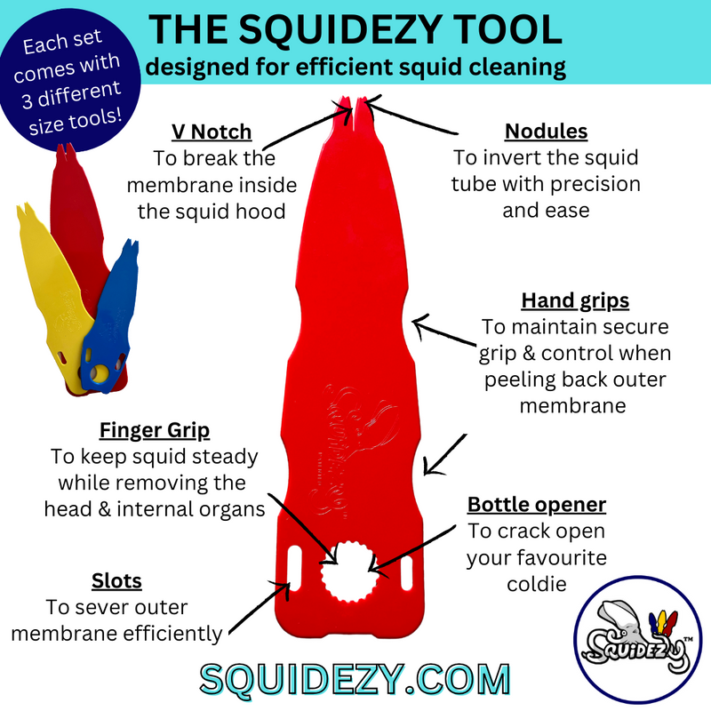 Squidezy Squid Cleaning Tool Kit 3pce