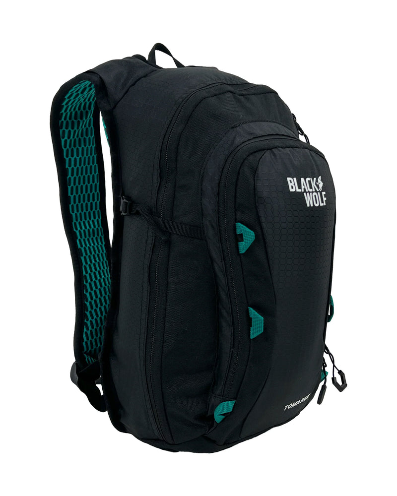 BlackWolf Tomaree Backpack - Jet Black / Teal