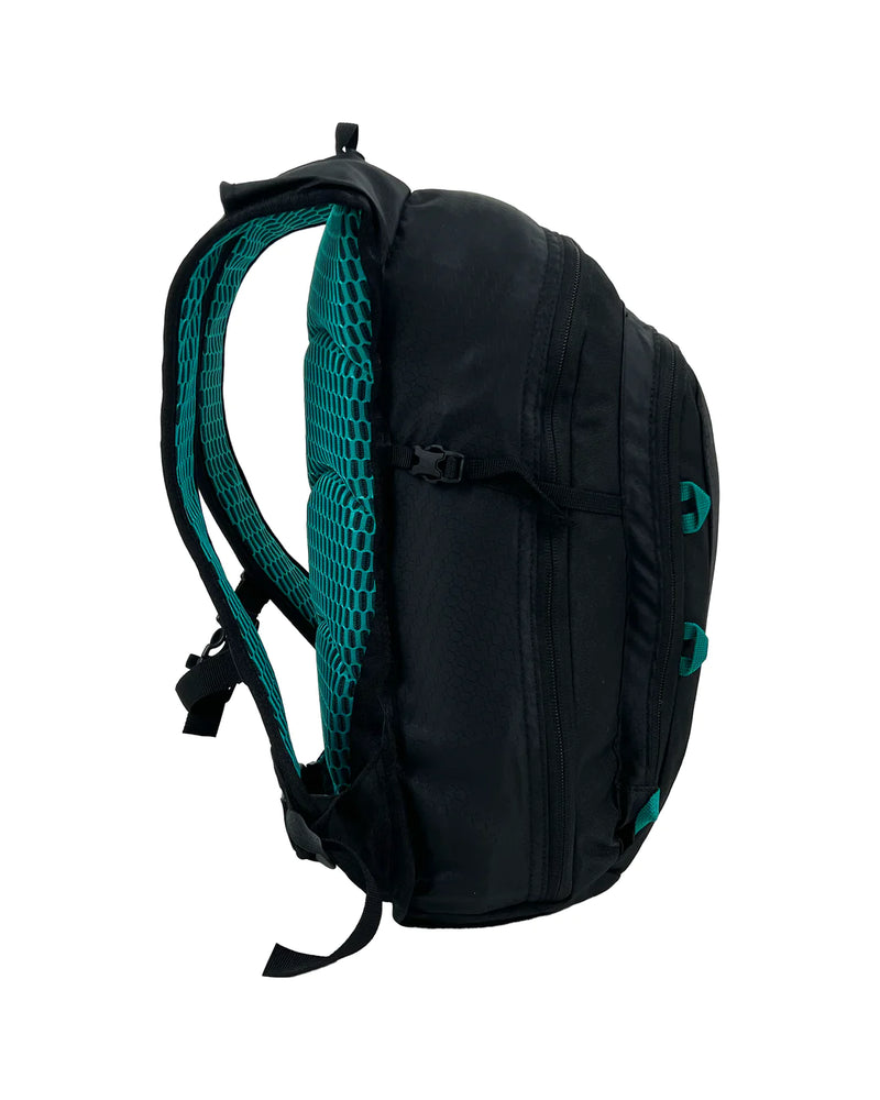 BlackWolf Tomaree Backpack - Jet Black / Teal