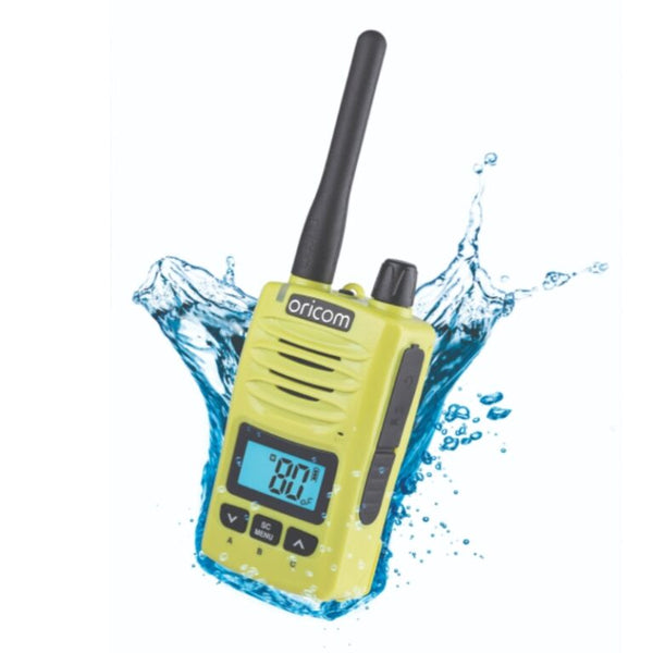 Oricom Waterproof IP67 5 Watt Handheld UHF CB Radio (DTX600) - Lime