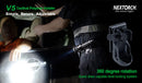 Nextorch V5 Flashlight Holder – 360° Rotating Mount with MOLLE & Belt Clip
