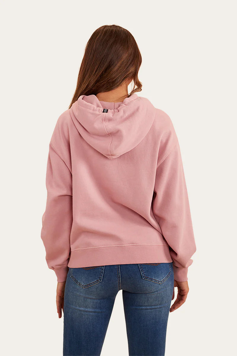Ringers Western Women's Varsity Hoodie - Rosey Pink