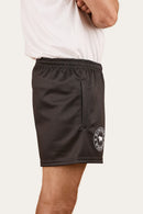 Ringers Western Walkabout Warrior Footy Short - Charcoal / Multi Colour Print