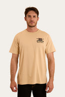 Ringers Western Men's Wild Boar Loose Fit T-Shirt - Dark Sand