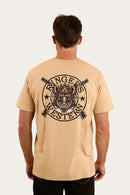 Ringers Western Men's Wild Boar Loose Fit T-Shirt - Dark Sand
