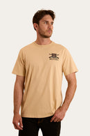 Ringers Western Men's Wild Boar Loose Fit T-Shirt - Dark Sand
