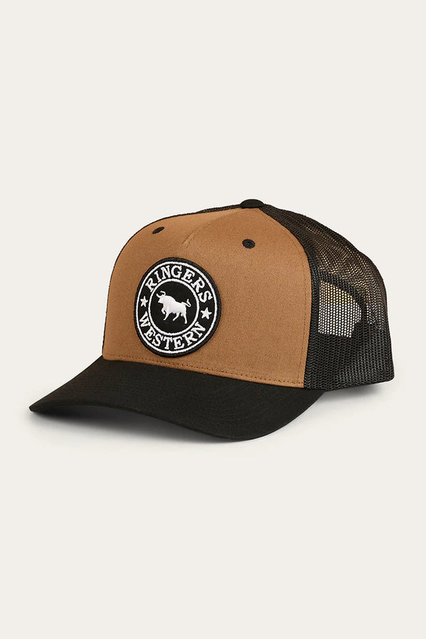 Ringers Western Signature Bull Trucker Cap - Clay/Black