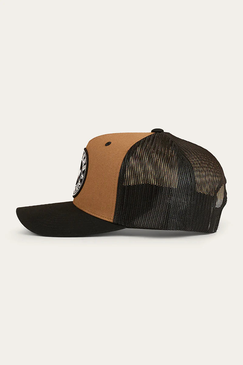 Ringers Western Signature Bull Trucker Cap - Clay/Black
