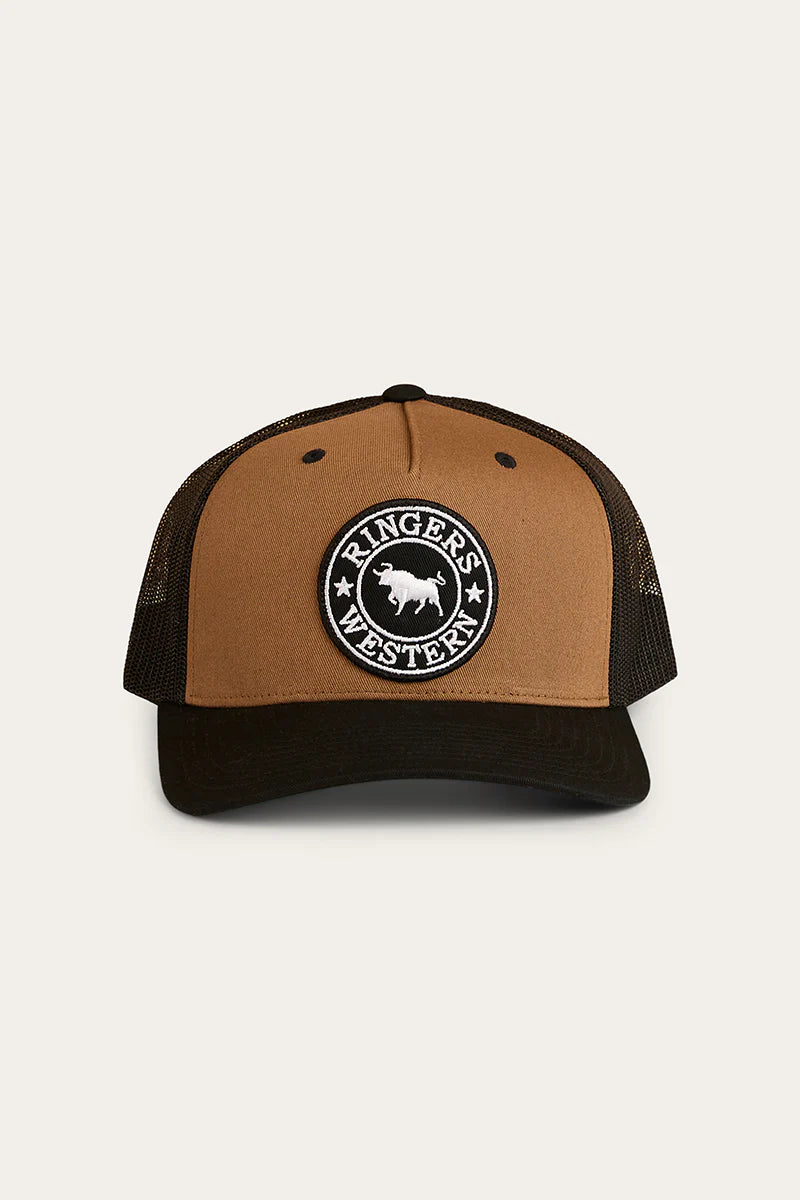 Ringers Western Signature Bull Trucker Cap - Clay/Black