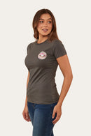 Ringers Western Women's Signature Bul Classic Fit T-Shirt - Vintage Black/Pink Camo