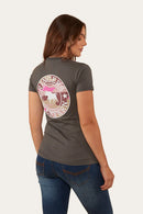 Ringers Western Women's Signature Bul Classic Fit T-Shirt - Vintage Black/Pink Camo