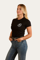 Ringers Western Women's Signature Bull Classic Fit T-Shirt - Black/White