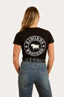 Ringers Western Women's Signature Bull Classic Fit T-Shirt - Black/White