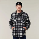 Hard Yakka Men's Legends Sherpa Flannelette Long Sleeve Shirt with Free Beanie - Tornado