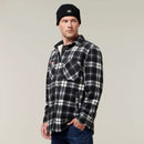 Hard Yakka Men's Legends Sherpa Flannelette Long Sleeve Shirt with Free Beanie - Tornado
