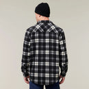 Hard Yakka Men's Legends Sherpa Flannelette Long Sleeve Shirt with Free Beanie - Tornado