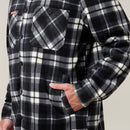 Hard Yakka Men's Legends Sherpa Flannelette Long Sleeve Shirt with Free Beanie - Tornado