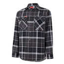 Hard Yakka Men's Long Sleeve Check Flannel Shirt - Charcoal