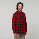 Hard Yakka Men's Long Sleeve Check Flannel Shirt - Red