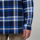 Hard Yakka Men's Long Sleeve Check Flannel Shirt - Blue