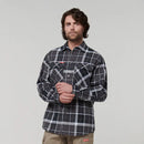 Hard Yakka Men's Long Sleeve Check Flannel Shirt - Charcoal