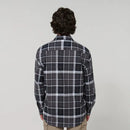 Hard Yakka Men's Long Sleeve Check Flannel Shirt - Charcoal