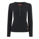 Hard Yakka Women's Sherpa Henley - Black