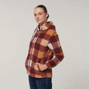Hard Yakka Women's Check Zoodie Jacket - Mocha