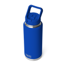Yeti Rambler 36oz (1065ml) Straw Bottle with Colour-Matched Straw Cap Lid - Royal Blue