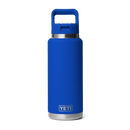 Yeti Rambler 36oz (1065ml) Straw Bottle with Colour-Matched Straw Cap Lid - Royal Blue