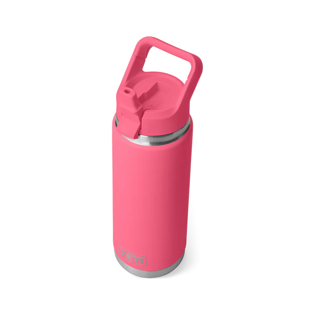Yeti Rambler 26oz (760ml) Straw Bottle with Colour Matched Straw Cap - Variety of Colours Available