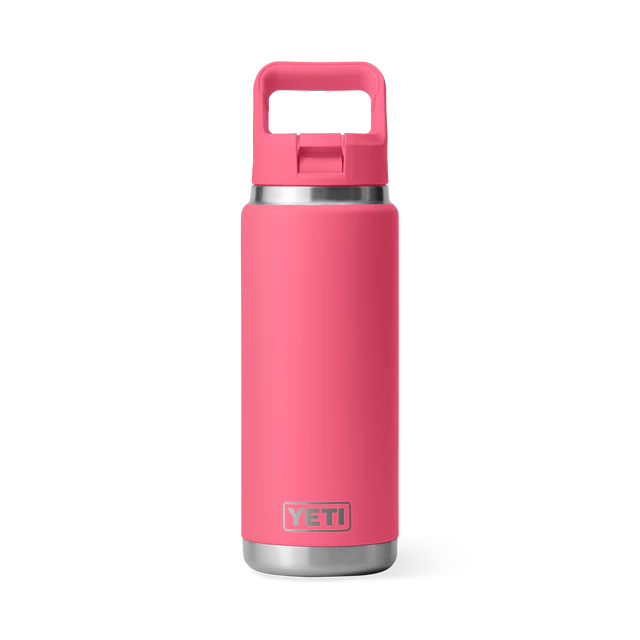 Yeti Rambler 26oz (760ml) Straw Bottle with Colour Matched Straw Cap - Variety of Colours Available