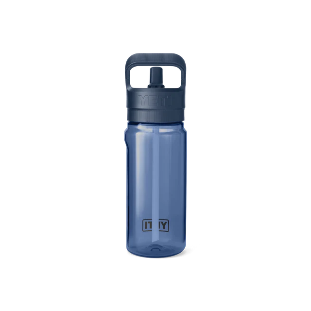 Yonder 600ml Water Bottle with Colour Matched Straw Cap - Variety of Colours Available