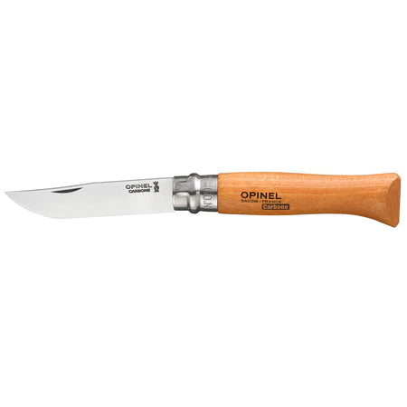 Opinel #9 Carbon 9cm Folding Knife with Wooden Handle