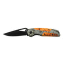 Old Timer 3" Camo Folding Knife - Orange Camouflage Handle