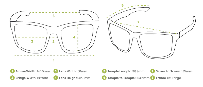 Spotters Rebel with Polarised Lenses - Matt Black Frame / Ice Blue Mirror Lenses