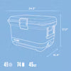 Coleman Pro 45 Quart Hard Cooler - Sky Blue