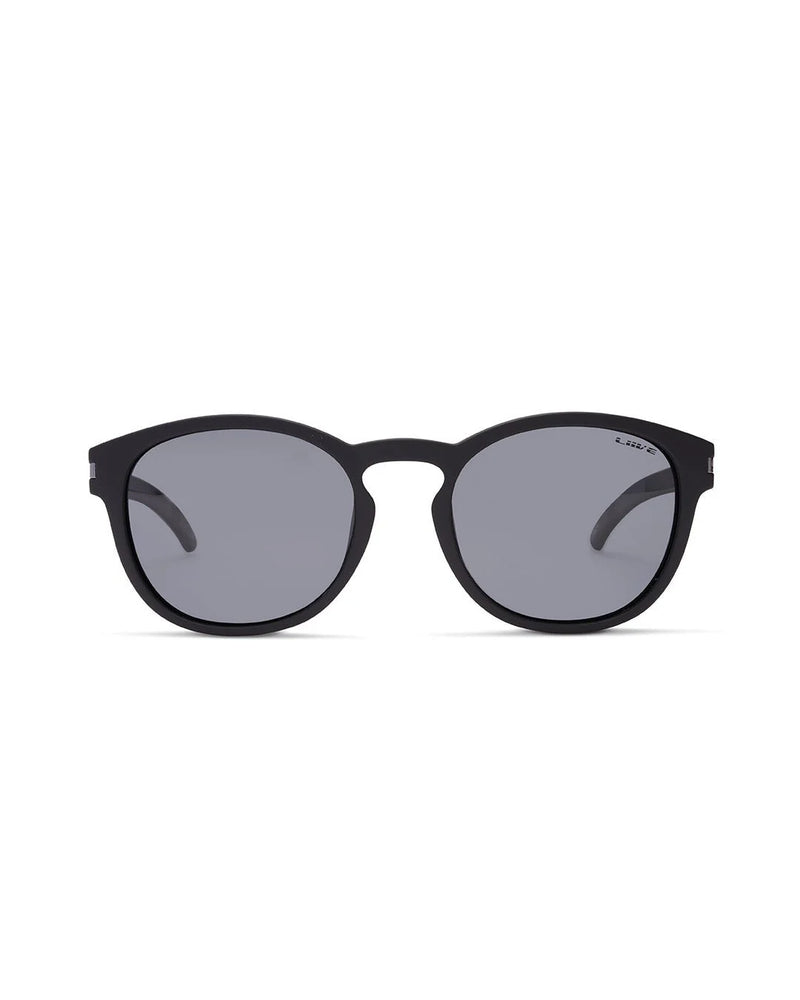 Liive Vision Agus Sunglasses - Smoke Polarised Lens with Matte Black Frame