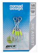 Nomad Design Jigging Assist Hooks (Chartreuse)  - Variety of Sizes Available