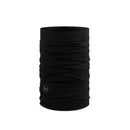 Buff Merino Lightweight Neckwear - Solid Black