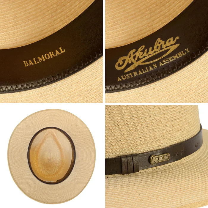 Akubra Balmoral Hat - Natural Straw