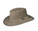 Barmah Hat Foldaway Suede (1061RB) - Royal Brown