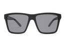Liive Vision Bazza Sunglasses - Matt Black Frame with Polarised Smoke Lens