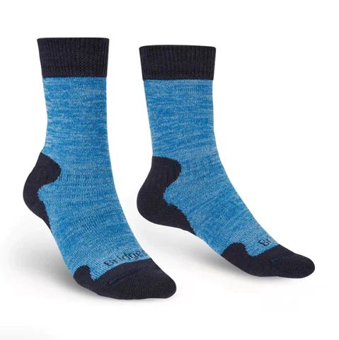 Bridgedale Women's Expedition Heavyweight Merino Comfort Socks (Small) - Navy/Sky