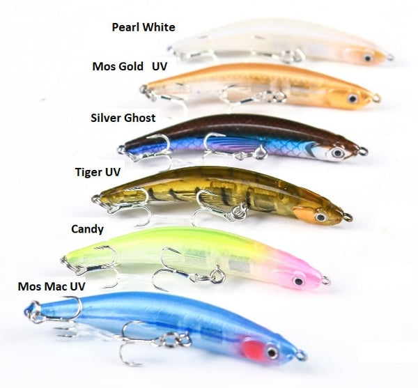 Force Lures & Tackle Bent Minnow 70mm (Assorted Colours)